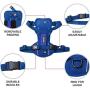Voyager Freestyle 4-in-1 Dog Harness - Patent Pending Adjustable Webbing Harness with Removable Padding for Small to Large Dogs by Best Pet Supplies (Black, X-Small)
