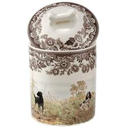 Spode Woodland Dogs Treat Jar 7'' Assorted Dogs