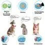 Tewadoo Lick Mat for Dogs, Slow Feeder Dog Bowls as Dog Puzzle Toys Silicone Super Suction Licking Mat for Dogs, Cats Distraction When Bathing, Grooming, Training(2pcs, Blue and Green)