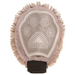 The Original Dirty Dog Grooming Mitt is Two Tools in One with Ultra Absorbent Microfiber to Quick Dry Wetness or Slobber and Flexible Silicone Brush to Massage and Detangle Fur