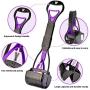 Yeuca Pooper Scooper for Large & Medium, Small Dogs, Foldable Long Handle, Sturdy and Durable Great for Gravel, Grass, Concrete & Yard Spade, Easy to use Clean & Portable High Strength Material
