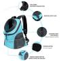 WOYYHO Pet Dog Carrier Backpack Puppy Dog Travel Carrier Front Pack Breathable Head-Out Backpack Carrier for Small Dogs Cats Rabbits