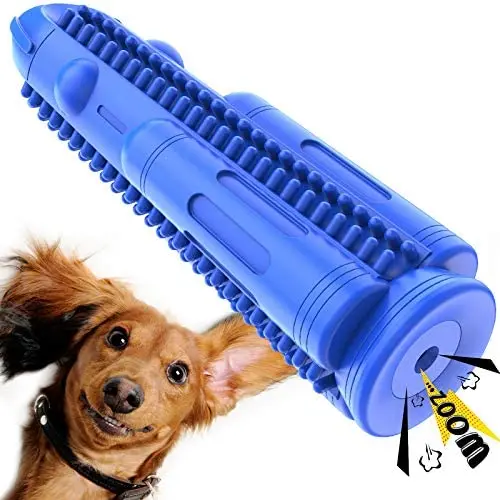 Dog Toothbrush Chew Toys Durable Dog Dental Squeak Rubber Teeth Cleaning Chewing Toy Brush Sticks Bones for Medium Small Dogs Pets (15 lbs-50 lbs) Dog Toothbrush Chew Toys Durable Dog Dental Squeak Rubber Teeth Cleaning Chewing Toy Brush Sticks Bones for Medium Small Dogs Pets (15 lbs-50 lbs)