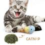 Ice Cream Cat Catnip Kitten Chew Bite Toys Interactive Pillows Teeth Plush Plaything for Cat Gift Cat Lover Funny Pets Supplies Set of 4