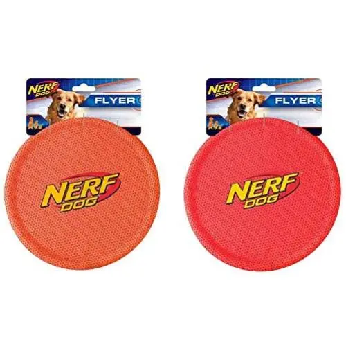 Nerf Dog Durable Nylon Dog Toys, made with Nerf Tough Material, Lightweight, Non-Toxic, BPA-Free, Assorted Toys