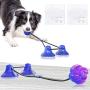 FULNEW Upgrade Suction Cup Dog Toy Dog Rope Chew Toys Pet Molar Bite Toy Interactive Pet Treat Ball Dog Teeth Cleaning Toys