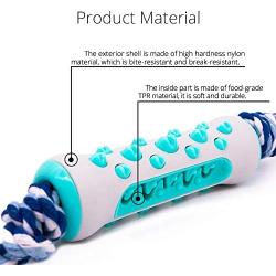 ToFarLife Dog Chew Toys, Dog Toothbrush Stick Toy, Dental Care Dog Teeth Cleaning Stick, Dog Rope Chew Toy for Small Medium Dogs, Dog Tug Toy for Puppy