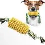 CHZHENG Corn Shape Molar Toys, Bite Resistant Dog Chew Toothbrush Pet Toothbrush Toy with Rope for Small/Medium/Large Dogs CHZHENG Corn Shape Molar Toys, Bite Resistant Dog Chew Toothbrush Pet Toothbrush Toy with Rope for Small/Medium/Large Dogs