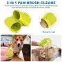 Upgrade 2 in1 Dog Paw Cleaner, Pet Grooming Brush, Portable Pet Paw Cleaner, with Towel, Suction Cup Hookand Finger Toothbrush, Soft Silicone Dog Foot Washer for Dog Cat Grooming with Muddy Paws-S Upgrade 2 in1 Dog Paw Cleaner, Pet Grooming Brush, Portable Pet Paw Cleaner, with Towel, Suction Cup Hookand Finger Toothbrush, Soft Silicone Dog Foot Washer for Dog Cat Grooming with Muddy Paws-S