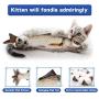 ROLIAT Floppy Fish Cat Kicker Toy with Catnip, Realistic Moving Toy Fish, Dancing Fish Kitty Toy, Wiggle Fish Toys