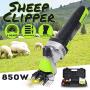 AA- cattle dog grooming DDOTJ Electric Sheep Clipper, Goat Shearing Machine 850W 220V 6 Speed Regulating Shears Cutter Wool Scissor with Box (13 Curved Teeth Blade)