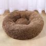 Blusea Donut Cuddler Pet Bed, Self Warming Cat Bed, Ultra-Soft Dog Calming Cushion Kennels, Washable Round Plush Sofa Bed for Cats Dogs Kittens Puppies Indoor, Diameter 15.7- 39.4