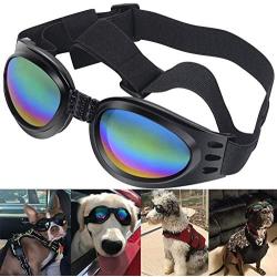 QUMY Dog Sunglasses About Over 15 and Dog Stainless Steel Dog Comb