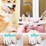 oneisall Dog Nail Grinder - Quiet 2 Speed USB Rechargeable Pet Nail Trimmer Paws Grooming & Smoothing for Small Medium Dogs & Cats - White