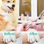 oneisall Dog Nail Grinder - Quiet 2 Speed USB Rechargeable Pet Nail Trimmer Paws Grooming & Smoothing for Small Medium Dogs & Cats - White