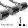 DEGBIT Non-Breakable Dog Pooper Scooper for Large and Small Dogs, Long Handle Portable Pet Pooper Scooper, High Strength Materials & Durable Spring, Great for Lawns, Grass & Gravel - Black