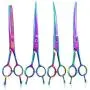 Moontay 7 Inches Dog Grooming Scissors Set, Reversible Thinning, Chunking, Curved, Straight Cat Pet Fur Trimming Blender Chunker Shears for Grooming Full Body, Professional Quality Moontay 7 Inches Dog Grooming Scissors Set, Reversible Thinning, Chunking, Curved, Straight Cat Pet Fur Trimming Blender Chunker Shears for Grooming Full Body, Professional Quality