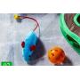 MJEMS Cat Tent Cave Bed，Cat Tunnel Small Pet Fun Tunnel & Tubes Soft Material and 9 Cave Shaped Hideout Cage Fit Small Pet