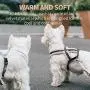 JC HOUSE Winter Dog Harness No-Pull Pet Harness Adjustable Outdoor Lamb Velvet Material Dog Vest for Small Medium Large Dogs JC HOUSE Winter Dog Harness No-Pull Pet Harness Adjustable Outdoor Lamb Velvet Material Dog Vest for Small Medium Large Dogs