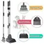 NOYAL Dog Pooper Scooper for Small to Large Dogs, 3 Pack Adjustable Tray, Rake and Poop Scooper, Perfect for Gravel, Grass and Concrete