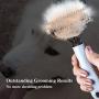 HXN Pet Grooming Tool, 2 Sided Grooming Rake with Comfortable Handle, Pet Dematting Comb Pet Undercoat Rake for Cats and Dog, Easy Knots, Mats, Tangles Removing