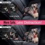 Pawaboo Dog Safety Vest Harness, Pet Car Harness Vehicle Seat Belt with Adjustable Strap and Buckle Clip/Carabiner, Easy Control for Driving Traveling Safety for Small Medium Dogs Cats