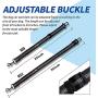 Dolebean Dog Seatbelt 2 Packs Seat Belt with Dog Whistle and Dog Bowl Car Harness (Black)