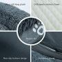 Utotol Donut Dog Bed, Self-Warming Faux Fur Calming Pet Bed Comfortable Round Cuddler Dog Bed for Small/Medium/Large Dogs and Cats Up 40-100 lbs