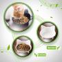 Vikedi Cat Bowls, 3 Pcs Cat Food Bowl, Shallow Cat Bowls Non-Slip Cat Dish with Pet Food Spoon, Wide Cat Feeding Bowl for Relief of Whisker Fatigue Pet Food & Water Bowls for Small Dogs Cats and Pets