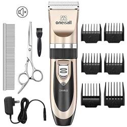 oneisall Low Noise Dog Clippers+2 Speed Dog Nail Grinder