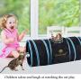 SunGrow Collapsible Cat Play Tunnel, Interactive Portable Kitty Tube with Peep Hole and Crinkle Ball for Puzzle, Exercising, Hiding & Resting, Ideal for Multi-cat and Independent Playing