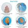 IGC Dog Lick Mat - Red & Blue Dog Licking Mat, Dog Shower Accessories for Distracting, Peanut Butter Lick Mat with Super Suction, Slow Feeder Lick Mat for Dog Grooming, Bathing, and Pet Training