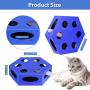 WINGPET Interactive Cat Toys Electronic - Newest Version Smart Motion Cat Toy Automatic with Worm Tail & Catnip Ball Random Rotating, Pet Kitten Stimulation Toys (Auto Off Timer, Battery Included)