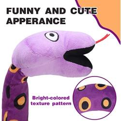SCENEREAL Dog Squeaky Toy - Snake 2 Pack Stuffed Puppy Chew Toy Interactive Game Toys for Small Medium Dogs, Puppy