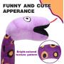 SCENEREAL Dog Squeaky Toy - Snake 2 Pack Stuffed Puppy Chew Toy Interactive Game Toys for Small Medium Dogs, Puppy