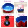 BODISEINT Pet Dog Swimming Pool Indoor Outdoor Kiddie Pools Collapsible PVC Bath Tub Dogs Playing Pool Puppy Shower Dog Bathing Tub for Dogs Cats and Kids