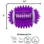 Gnawsome 3.5'' Spiky Squeak & Light Football for Dogs - Durable, Rubber Bouncy Puppy Fetch & Chew Toy for your Pet, Colors will vary Gnawsome 3.5'' Spiky Squeak & Light Football for Dogs - Durable, Rubber Bouncy Puppy Fetch & Chew Toy for your Pet, Colors will vary