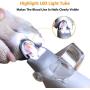 Illuminated Pet Nail Clipper, 5X Magnification Dog Nail Scissor Safe Pet Grooming Trimmer Claw Care Tool, Features LED Light Great for Dogs Cats