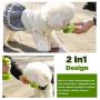MERRYLIFE Travel Water Bottle Food Container Portable 2 in 1 Water and Food Dispenser Leak Proof Cats Small Pets Feeding Supplier for Outdoor Walking Hiking Travelling Trips (Green))