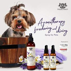 Lavender & Chamomile Aromatherapy Freshening & Shining Spray for Pets, Dog Grooming Spray & Pet Odor Eliminator - 8 fl oz (236 ml)