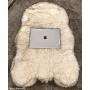 iHappyDog Luxury Faux Fur Orthopedic Dog Bed, Memory Foam Dog Bed​ for​ Small, Medium, Large and XL Pets, Fluffy Pup Rug with Waterproof ​and ​Washable Soft Cover, Bone White