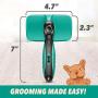 Ruff N Ruffus Self-Cleaning Slicker Brush + FREE Pet Nail Clippers + FREE 7.5'' Steel Comb | UPGRADED PAIN-FREE BRISTLES | Cat Dog Brush Grooming Gently Reduces Shedding & Tangling For All Hair Types