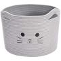 Geyecete cat Toy Box Storage Cotton Rope Pet Toy Storage Basket for cat Toys Perfect Bin for Cat Toys and Accessories