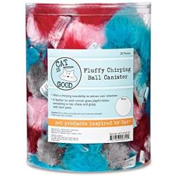 Cat Is Good 30 Piece Fluffy Chirping Balls