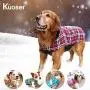 Kuoser Cozy Waterproof Windproof Reversible British Style Plaid Dog Vest Winter Coat Warm Dog Apparel for Cold Weather Dog Jacket for Small Medium Large Dogs with Furry Collar (XS - 3XL) Kuoser Cozy Waterproof Windproof Reversible British Style Plaid Dog Vest Winter Coat Warm Dog Apparel for Cold Weather Dog Jacket for Small Medium Large Dogs with Furry Collar (XS - 3XL)