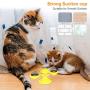BiaoGan 2 Pack Windmill Cat Toy, Turntable Teasing Pet Toy with Suction Cup Include 1 Green & 1 Yellow, Scratching Tickle Cats Hair Brush Funny Kitten Toys.