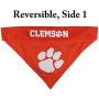 Pets First Collegiate Pet Accessories, Reversible Bandana, Clemson Tigers, Small/Medium