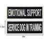 Service Dog in Training Do Not Pet Emotional Support Vest / Harnesses Morale Tactical Patch Embroidered Badge Fastener Hook & Loop Emblem, 1.5 X 4 Inch, 5 Pcs