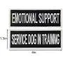 Service Dog in Training Do Not Pet Emotional Support Vest / Harnesses Morale Tactical Patch Embroidered Badge Fastener Hook & Loop Emblem, 1.5 X 4 Inch, 5 Pcs