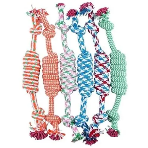 Anixl Pet Toys Puppy Cotton Woven Bone Cord Braided Bone Rope Anixl Pet Toys Puppy Cotton Woven Bone Cord Braided Bone Rope